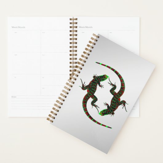 Yin Yang Lizards Argent (Devant avec enveloppe)
