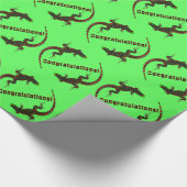 Yin Yang Lizards gefeliciteerd Cadeaupapier (Hoek)