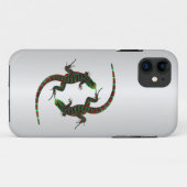 Yin Yang Lizards Silver Case-Mate iPhone Case (Achterkant (horizontaal))