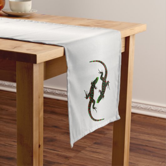 Yin Yang Lizards Silver Medium Tafelloper (Voorbeeld)