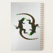 Yin Yang Lizards Silver Planner (Achterkant)