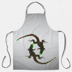 Yin Yang Lizards Silver Schort