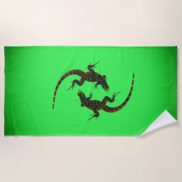 Yin Yang Lizards Strandlaken