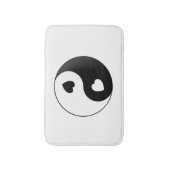 Yin Yang Love Hearts Bath Mat (Voorkant Verticaal)
