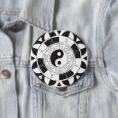 Yin Yang Mandala Button (In situ)