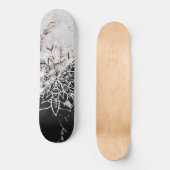 Yin Yang Mandala op Marmer #1 Skateboard (Voorkant)