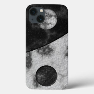 Yin Yang Marble Print iPhone 13 Hoesje