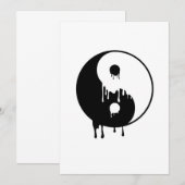 Yin Yang Melting Harmony Taoism Meditation Gift Kaart (Voorkant / Achterkant)