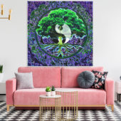 Yin Yang met de boom van het leven Canvas Afdruk (Insitu (Woonkamer))