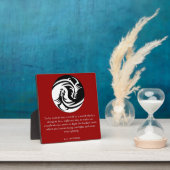 Yin Yang met ee Cummings Quote Fotoplaat (Insitu)