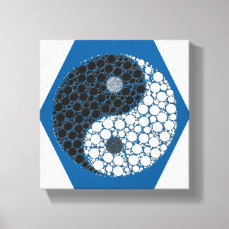 Yin Yang Mozaïek Canvas Kunst
