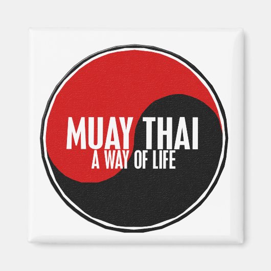 Yin Yang Muay Thai 1 Magneet (Voorkant)