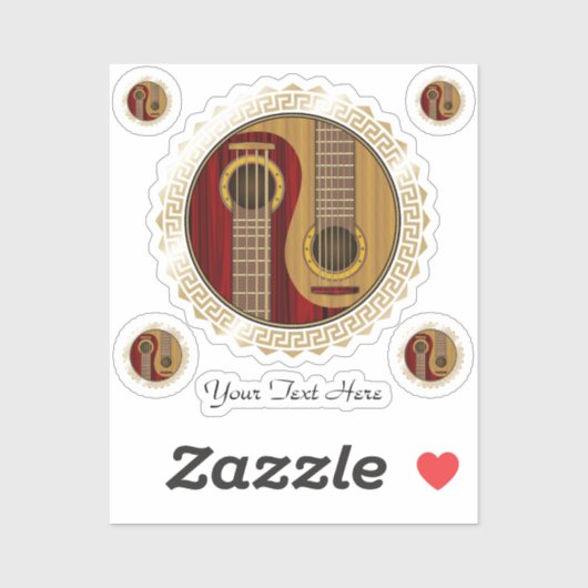 Yin Yang musical-instrumentpack Sticker (Vel)