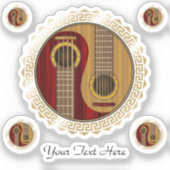 Yin Yang musical-instrumentpack Sticker (Voorkant)
