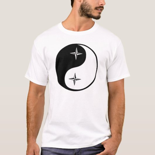 Yin Yang Nautical Star T-shirt (Voorkant)