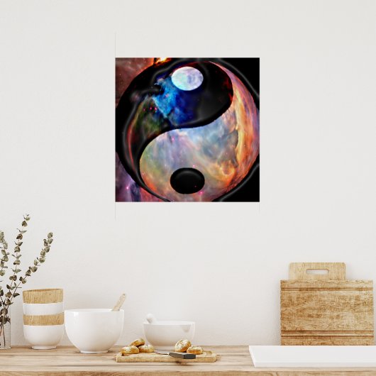 Yin Yang Nebula Poster (Cuisine)