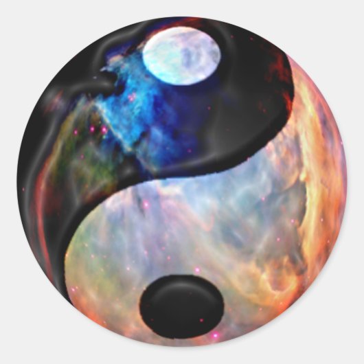 Yin Yang Nebula sticker (Voorkant)