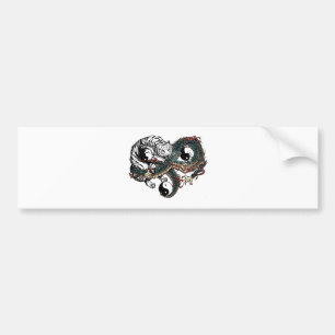 Yin Yang-ontwerp Bumpersticker