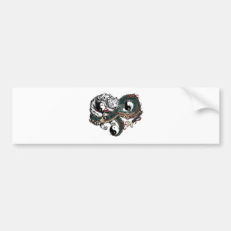 Yin Yang-ontwerp Bumpersticker