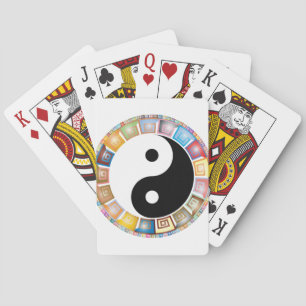 yin yang oost - aziatische filosofie speelkaarten