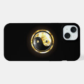 Yin Yang or en or sur fond noir (Verso Horizontal)