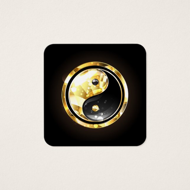 Yin Yang or sur noir (Devant)