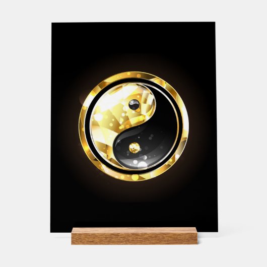 Yin Yang or sur noir (Recto)