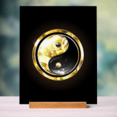Yin Yang or sur noir (Neutre)