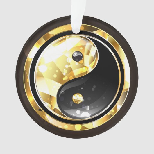 Yin Yang or sur noir (devant)