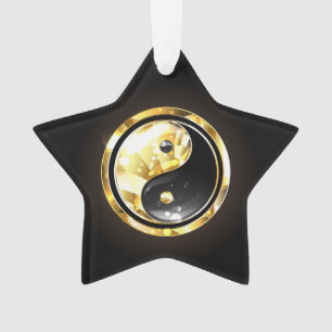 Yin Yang or sur noir