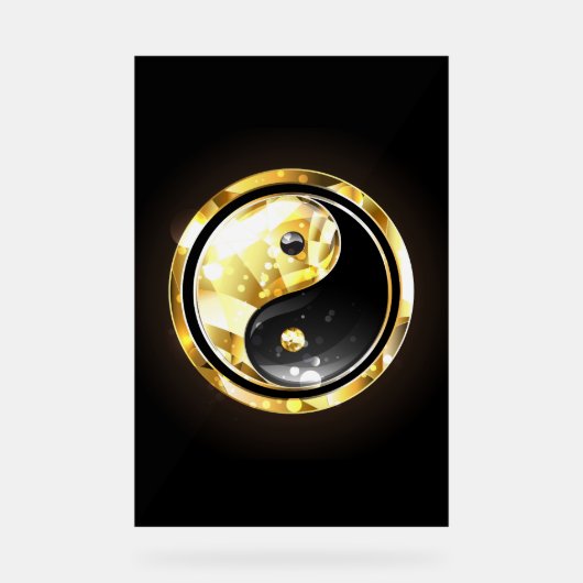 Yin Yang or sur noir (Recto)