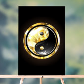 Yin Yang or sur noir (Neutre)