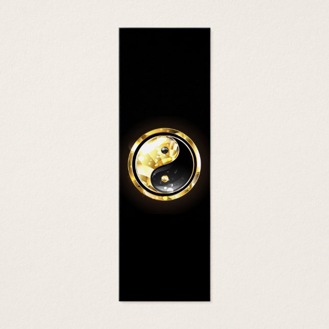 Yin Yang or sur noir (Devant)