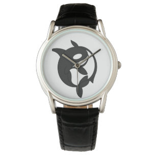 Yin-Yang Orcas eWatch Horloge