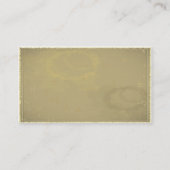 Yin Yang oud papier Visitekaartje (Achterkant)