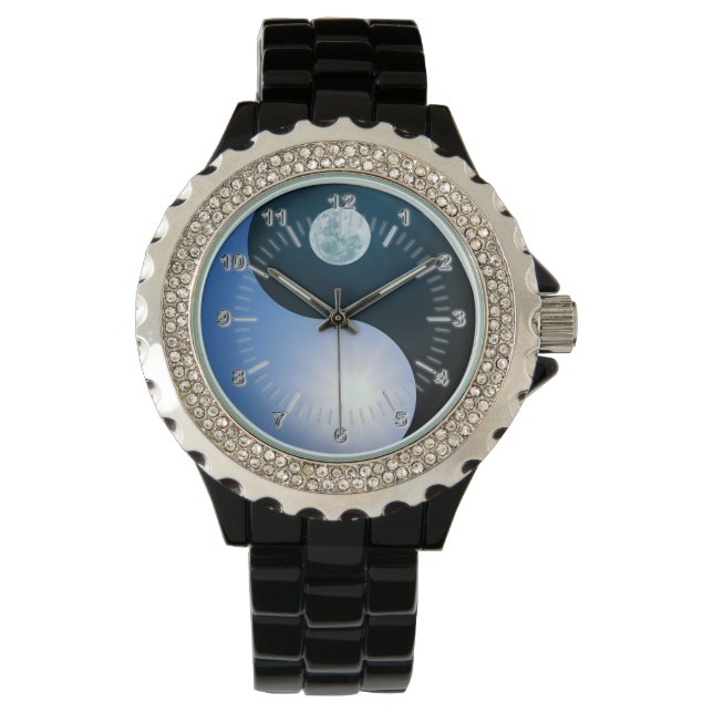 Yin yang overdag horloge (Voorkant)