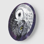 Yin Yang Owls Grote Klok (Hoek)