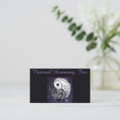 Yin Yang Owls Visitekaartje (Staand voorkant)
