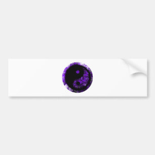 Yin Yang Paarse Zwart Het museum Zazzle Gifts Bumpersticker