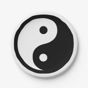 Yin Yang Papper Borden Papieren Bordje