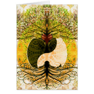 Yin Yang Pattern met Tree of Life