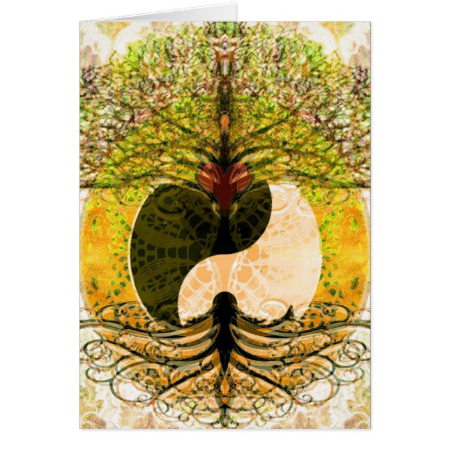 Yin Yang Pattern met Tree of Life (Voorkant)