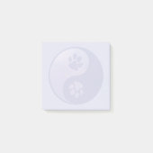 Yin Yang Paw Paars Post-it® Notes (Voorkant)