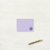 Yin Yang Paw Paars Post-it® Notes (Op bureau)