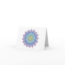 Yin Yang Peaceful Mandala Notecard