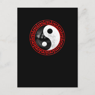 Yin Yang Peaceful Meditation Briefkaart