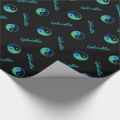 Yin Yang Personalized Wrapping Paper Cadeaupapier (Hoek)
