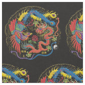 Yin Yang Phoenix et tissu de dragon (Fermer)