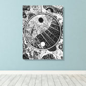 Yin Yang Phrame Canvas Afdruk (Insitu (Houten vloer))