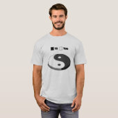 Yin Yang Pie Chart T-shirt (Voorkant volledig)